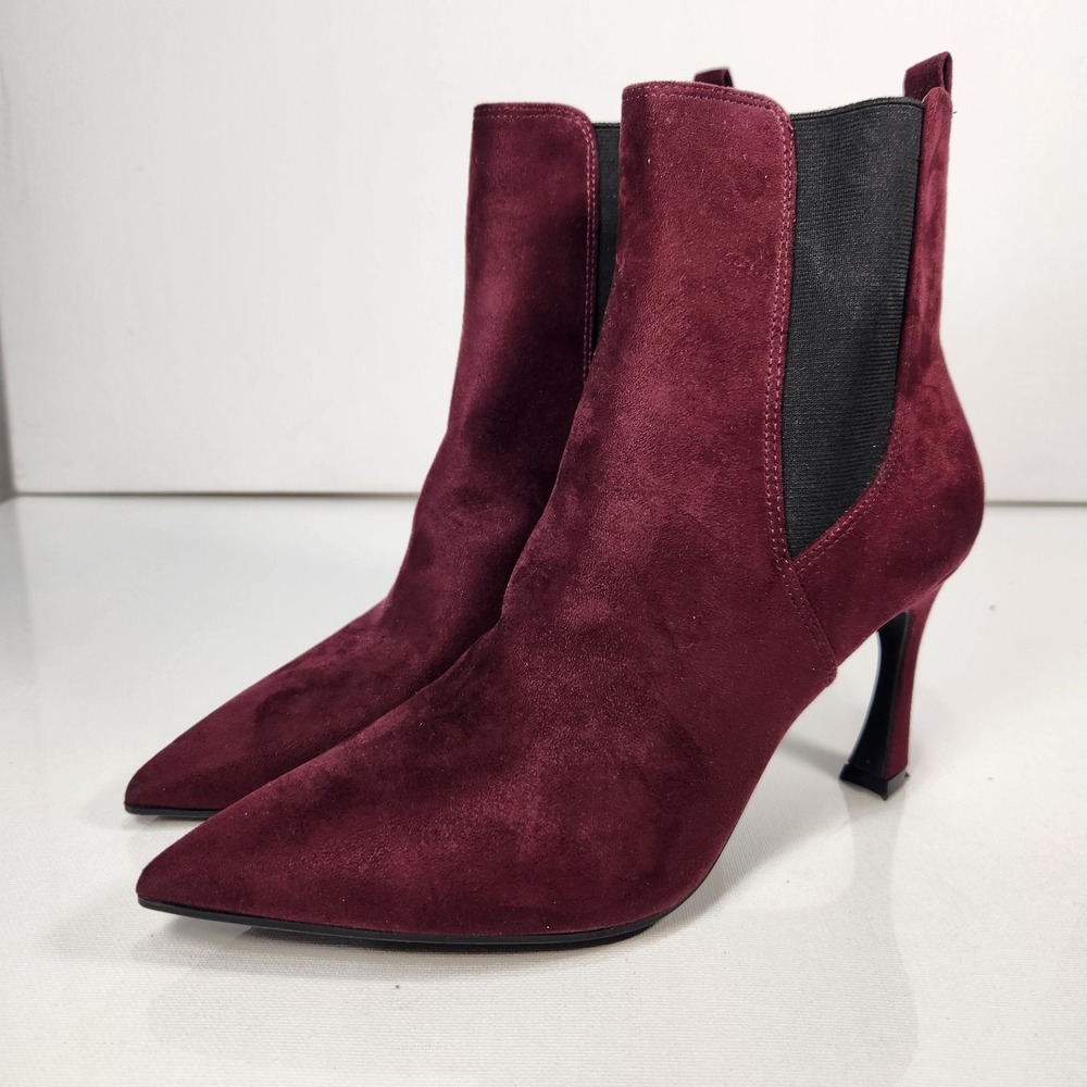 Unisa Unkaiha Womens Burgundy Suede Ankle Booties Size‎ 9M